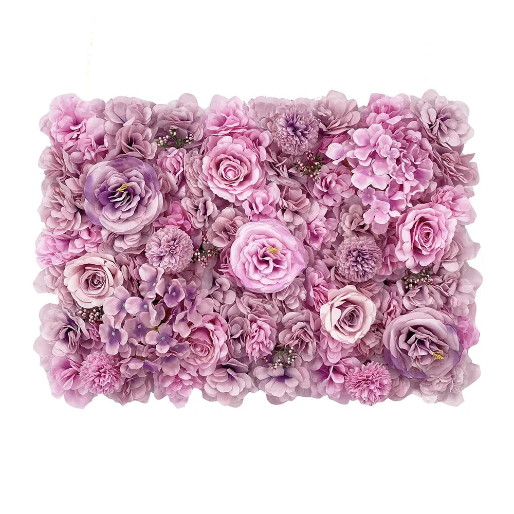 Silk Rose & Peony Flower Wall Panel