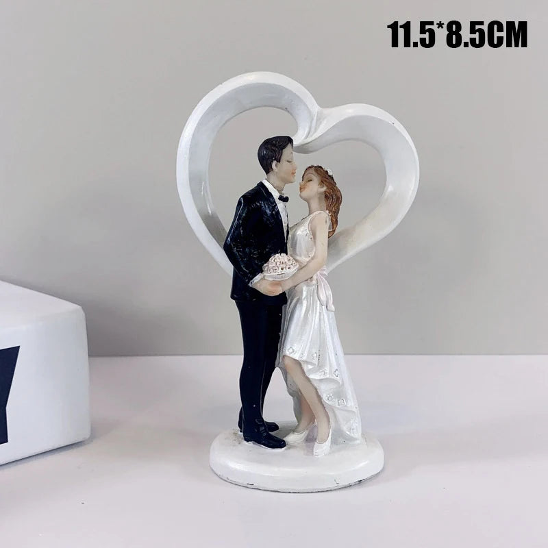 Bride & Groom Cake Topper Decor