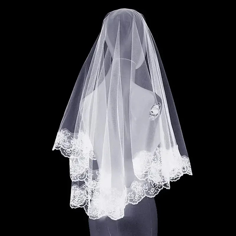 Lace Embroidery Bridal Veil