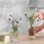 Tall Clear Glass Centerpiece Vase
