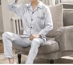 Custom Couple Satin Pajamas
