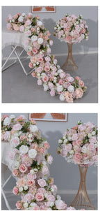 Pink Artificial Flower Decor Set
