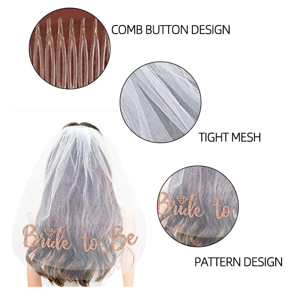 Bride To Be Sash & Veil Set