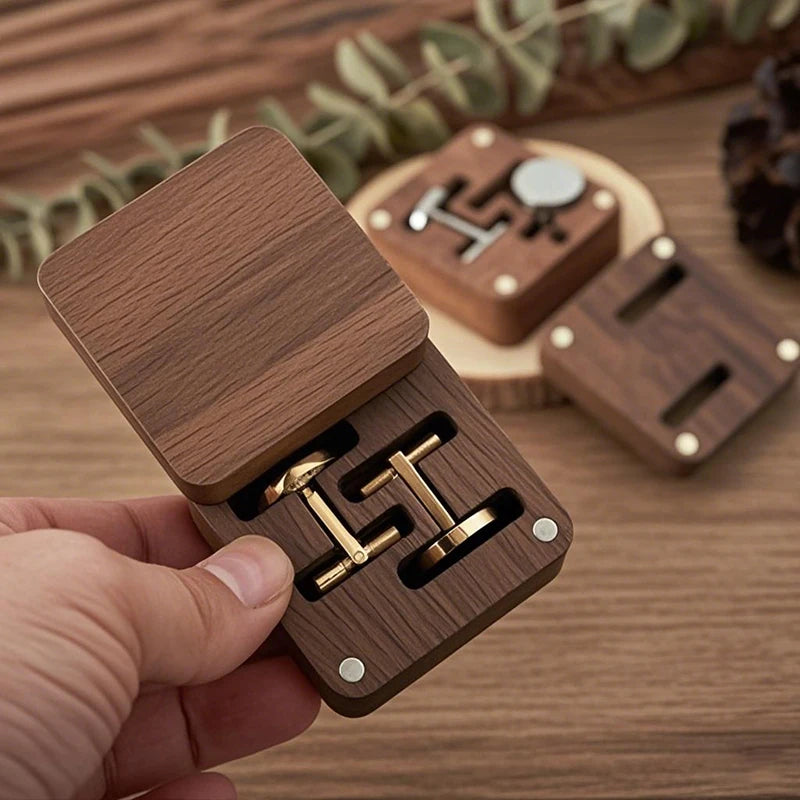 Personalized Groomsmen Cufflinks & Tie Clip Set