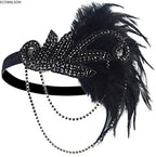 1920s Flapper Feather Headband