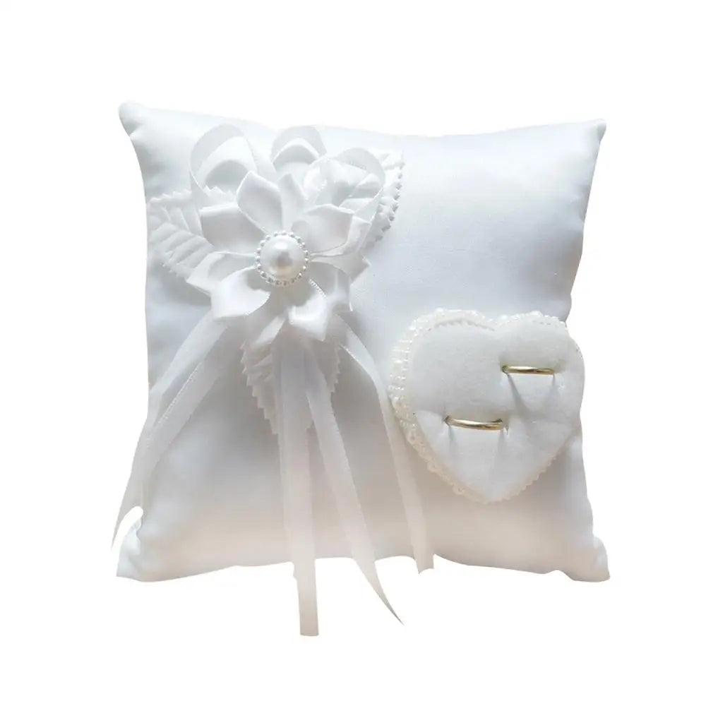 Heart Wedding Ring Pillow
