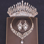 Crystal Bridal Crown Jewelry Set