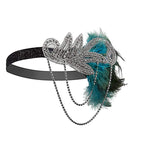 1920s Flapper Feather Headband