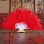 Feather Folding Bridal Fan