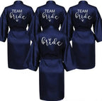 Team Bride Satin Pajama Robe