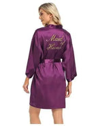 Bridal Satin Kimono Robe