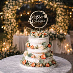 Personalized Mr & Mrs Cake Topper