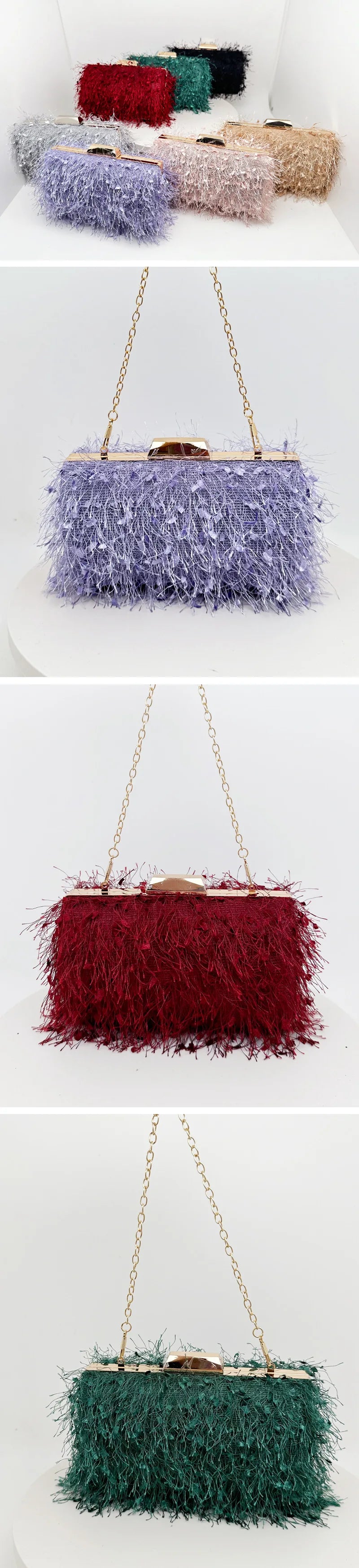 Korean Tassel Clutch Bag