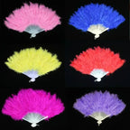 Feather Folding Bridal Fan