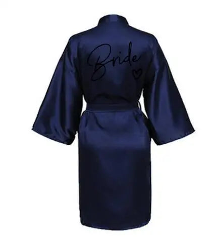 Team Bride Satin Robe