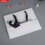 Custom White Shopping Gift Bags