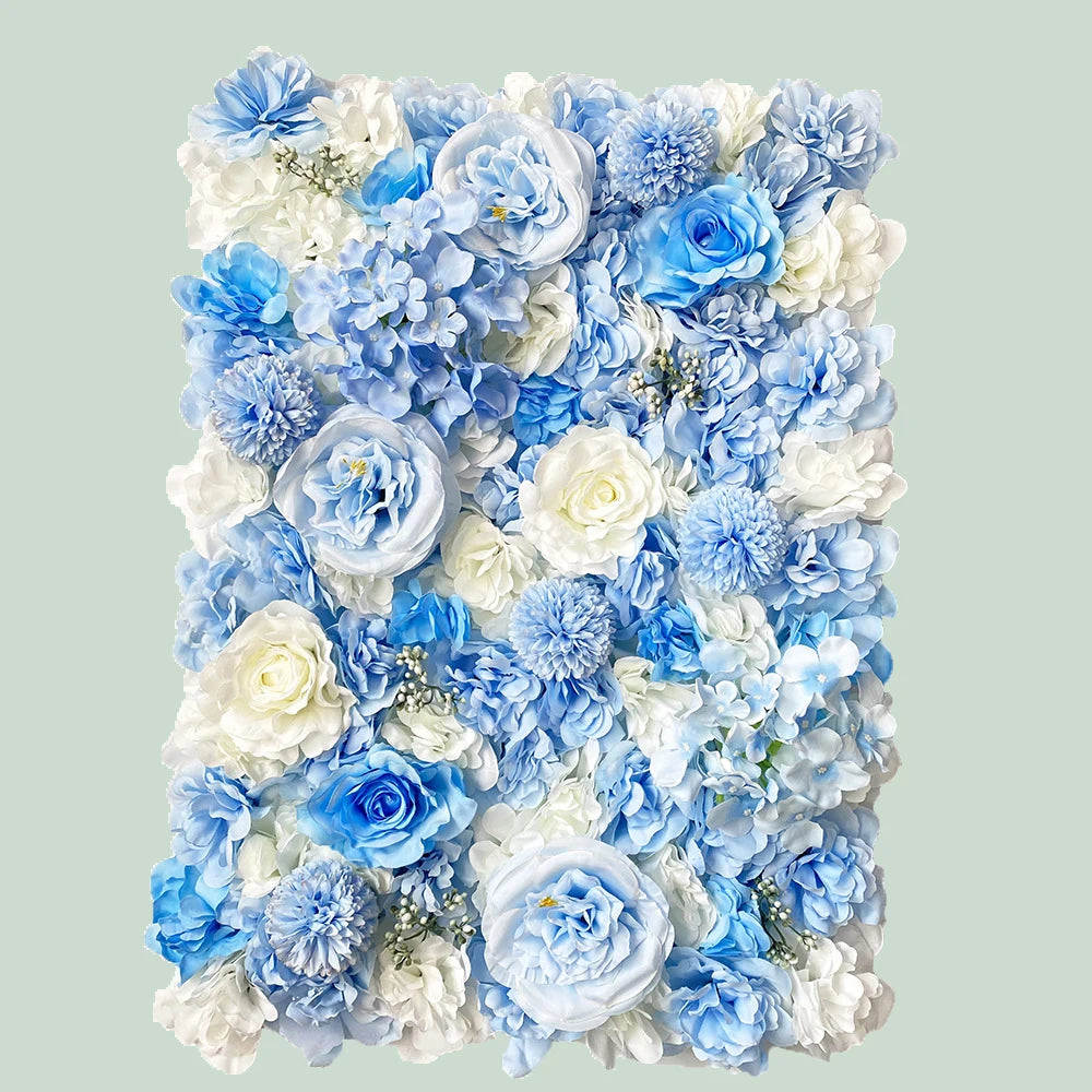 Silk Rose & Peony Flower Wall Panel