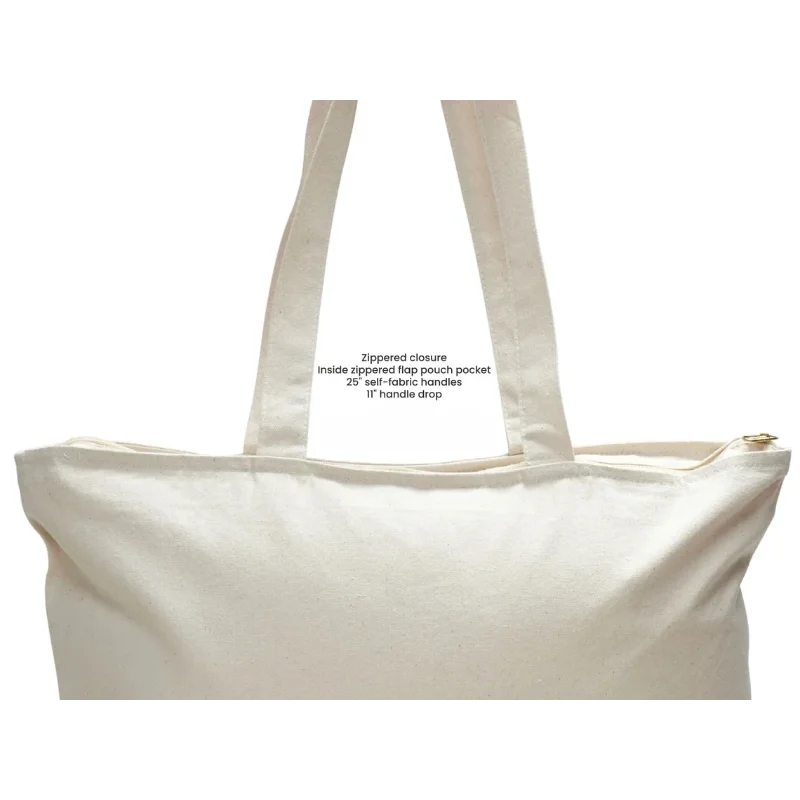 Bride Zippered Tote Bag