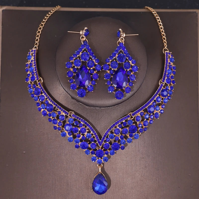 Crystal Bridal Crown Jewelry Set