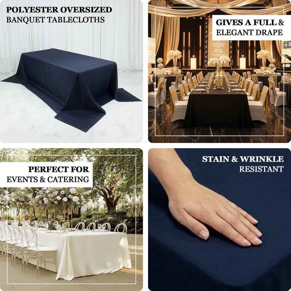 Ivory King Tablecloth 108" x 156"