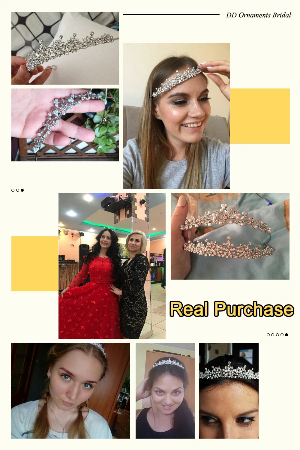 Pearl Bridal Tiara Crown Set
