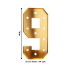 Giant LED Marquee Number 9 Light