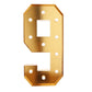 Giant LED Marquee Number 9 Light